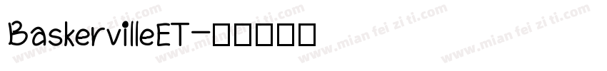 BaskervilleET字体转换
