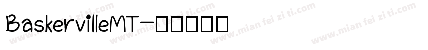 BaskervilleMT字体转换