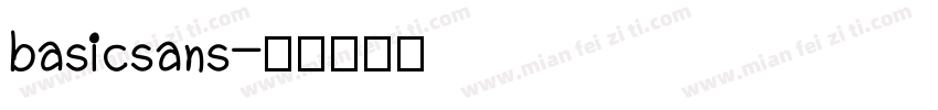 basicsans字体转换