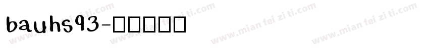 bauhs93字体转换