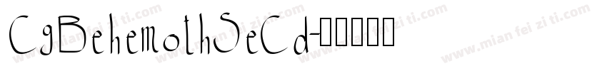 CgBehemothSeCd字体转换