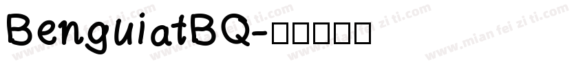 BenguiatBQ字体转换