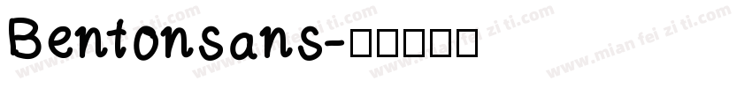 Bentonsans字体转换