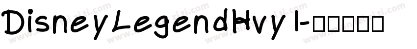DisneyLegendHvy1字体转换