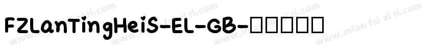 FZLanTingHeiS-EL-GB字体转换