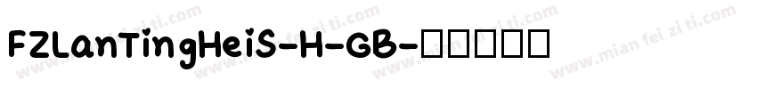 FZLanTingHeiS-H-GB字体转换