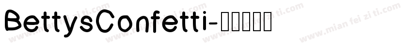 BettysConfetti字体转换