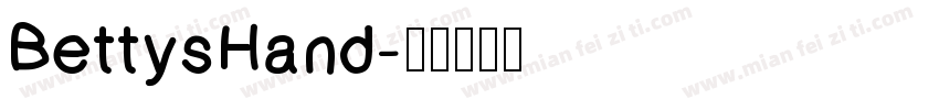 BettysHand字体转换