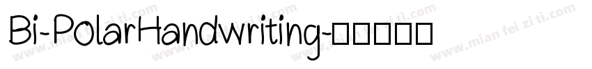 Bi-PolarHandwriting字体转换