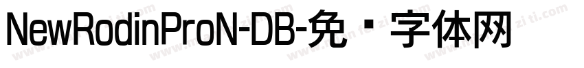NewRodinProN-DB字体转换