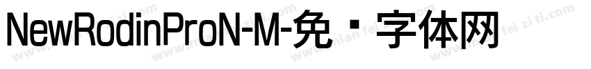 NewRodinProN-M字体转换