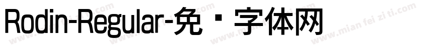 Rodin-Regular字体转换