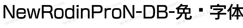 NewRodinProN-DB字体转换