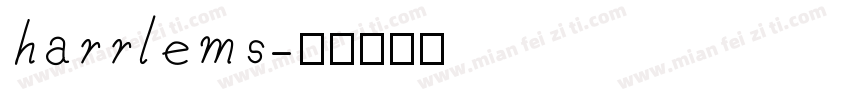 harrlems字体转换