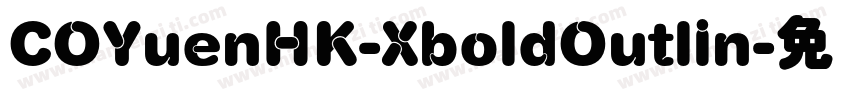 COYuenHK-XboldOutlin字体转换