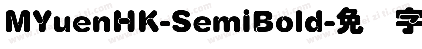 MYuenHK-SemiBold字体转换