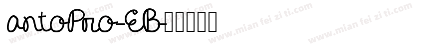 antoPro-EB字体转换