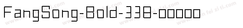 FangSong-Bold-338字体转换