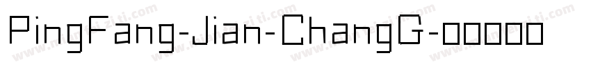 PingFang-Jian-ChangG字体转换