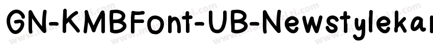 GN-KMBFont-UB-NewstylekanaA字体转换
