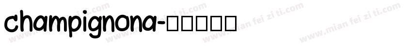 champignona字体转换