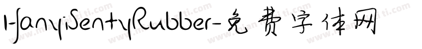 HanyiSentyRubber字体转换