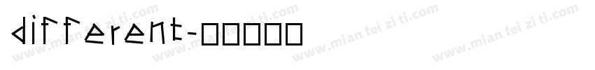 different字体转换