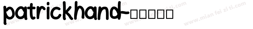 patrickhand字体转换
