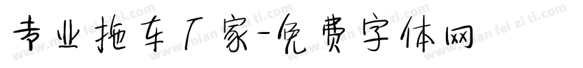 专业拖车厂家字体转换