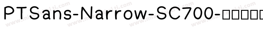 PTSans-Narrow-SC700字体转换