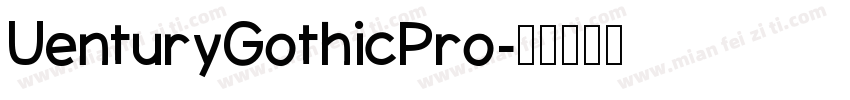 UenturyGothicPro字体转换