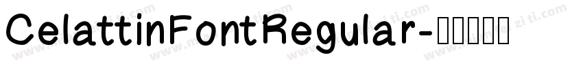 CelattinFontRegular字体转换