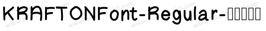 KRAFTONFont-Regular字体转换