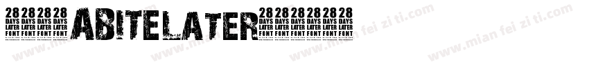 英文字体ABITELater字体转换