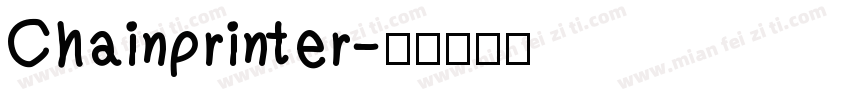Chainprinter字体转换
