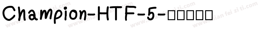 Champion-HTF-5字体转换
