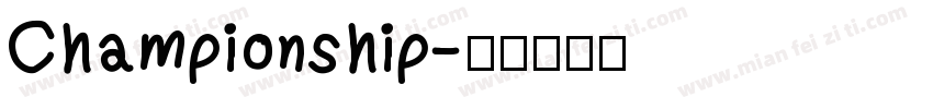 Championship字体转换