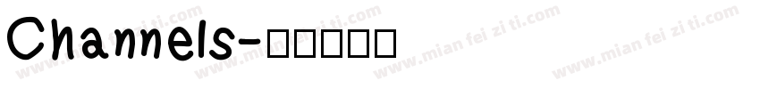 Channels字体转换