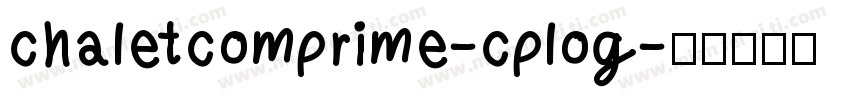 chaletcomprime-cplog字体转换