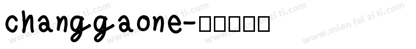 changgaone字体转换