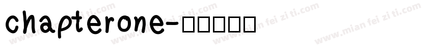 chapterone字体转换