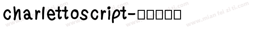 charlettoscript字体转换