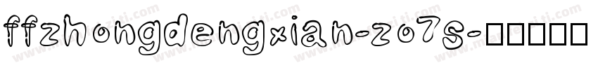ffzhongdengxian-zo7s字体转换