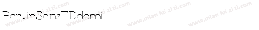 BerlinSansFDdemi字体转换