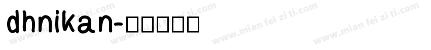 dhnikan字体转换