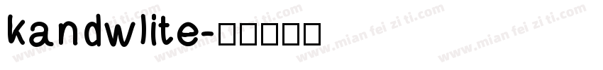 kandwlite字体转换
