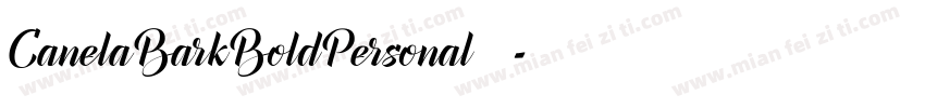 CanelaBarkBoldPersonal转换器字体转换
