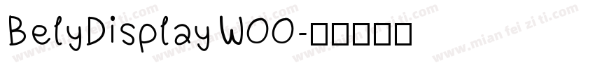 BelyDisplayW00字体转换