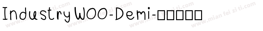 IndustryW00-Demi字体转换