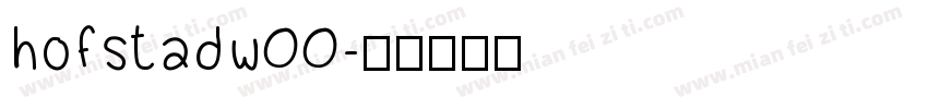hofstadw00字体转换
